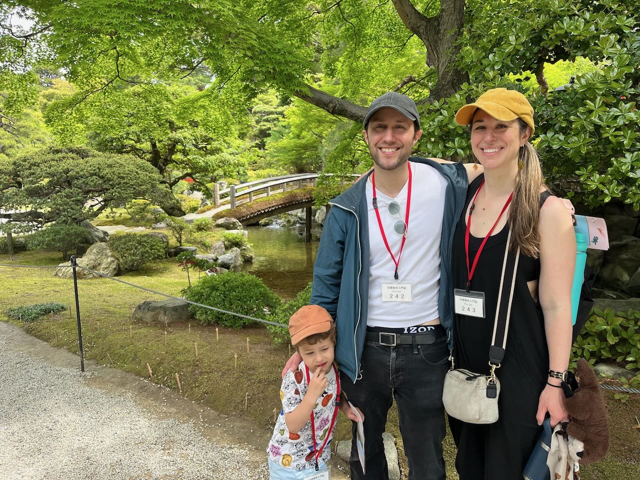 The family in the Kyoto Imperial Palace Garden